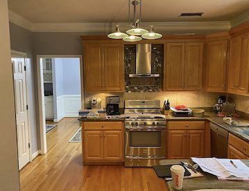 ELIASON KITCHEN BEFORE removing wall